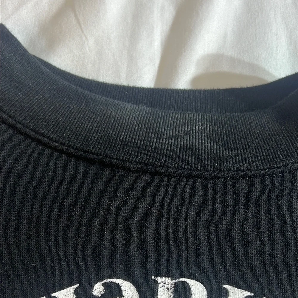 Awake Black Crewneck Sweater with Sunflower Graphic - Picture 4 of 11